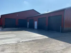 Mini storage units for household items and boxes.